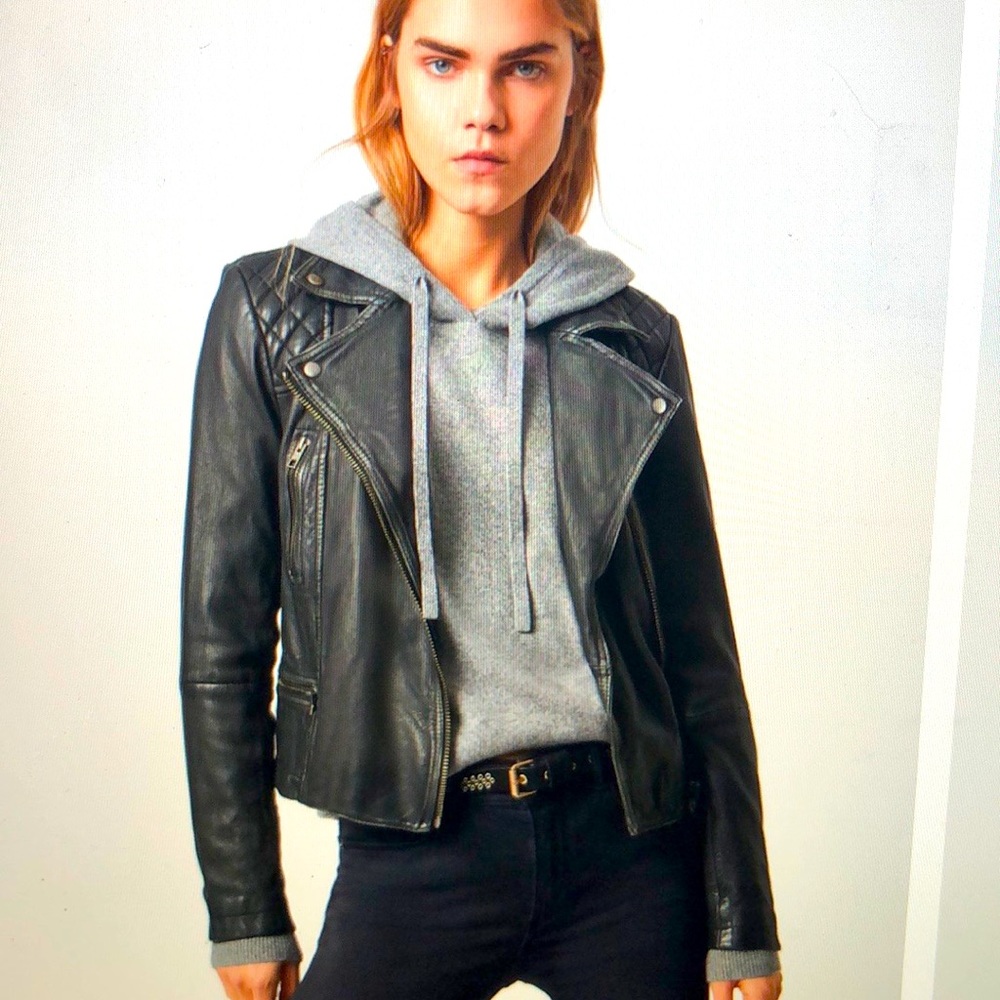 Cargo Leather Biker Jacket *BEST SELLER*